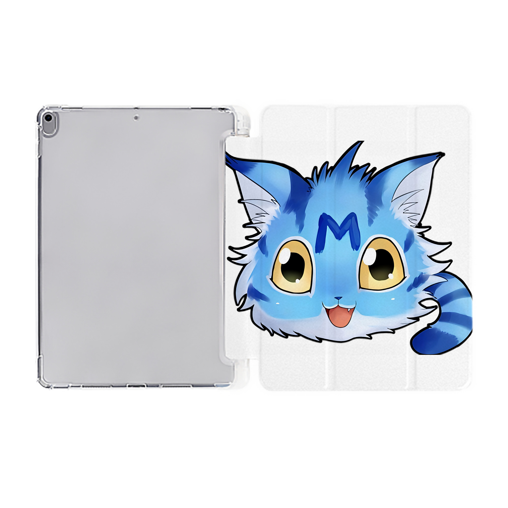 （画像用） Digimon デジタルモンスター/デジモン IPad ケース ペン収納付き 三つ折りスタンド PUレザー×シリコン 対応機種9.5/10.5/10.9インチ